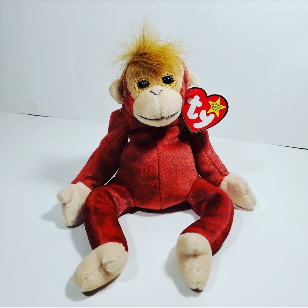 Ty Beanie baby Schweetheart Red Monkey